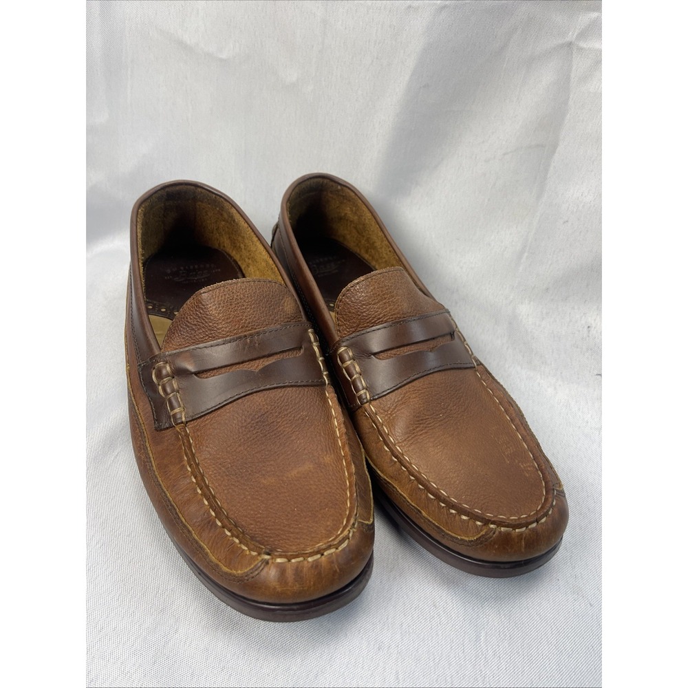 GH Bass Weejuns Shoes Penny Loafers Brown Leather Mens Sz 9.5 D Handsewn
